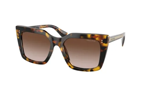 MIU MIU Plastic Butterfly Sunglasses Women's Brown