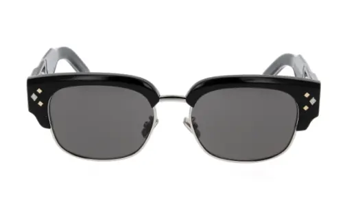 DIOR Acetate Irregular Shape Sunglasses Men's Black