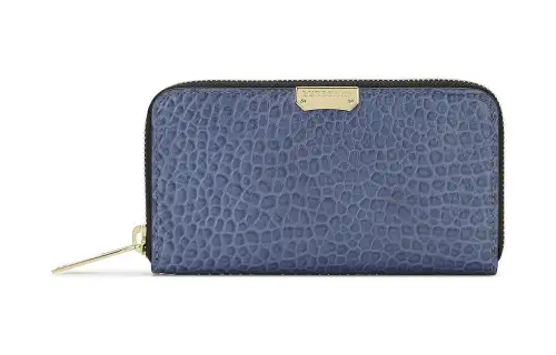 Burberry Leather Wallet, Card Holder Women's Blue