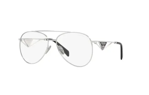 PRADA Aviator Prescription Glasses Women's Silver