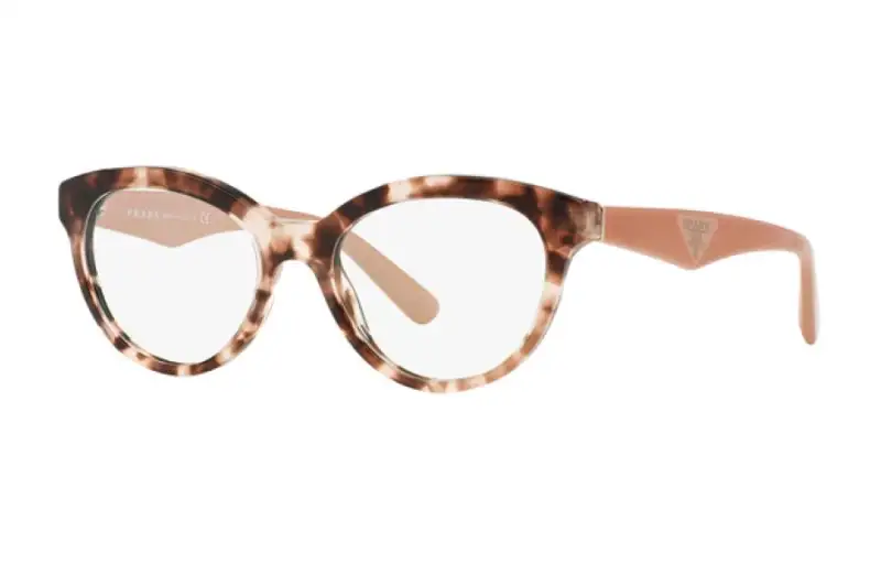 PRADA Plastic Cat Eye Eyeglass Frames Women's Tortoiseshell