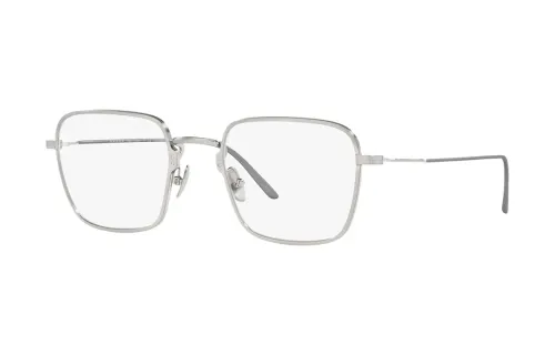 PRADA Titanium Square Eyeglass Frames Women's Silver