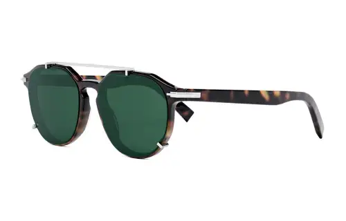 DIOR Round Sunglasses Men's Tortoiseshell