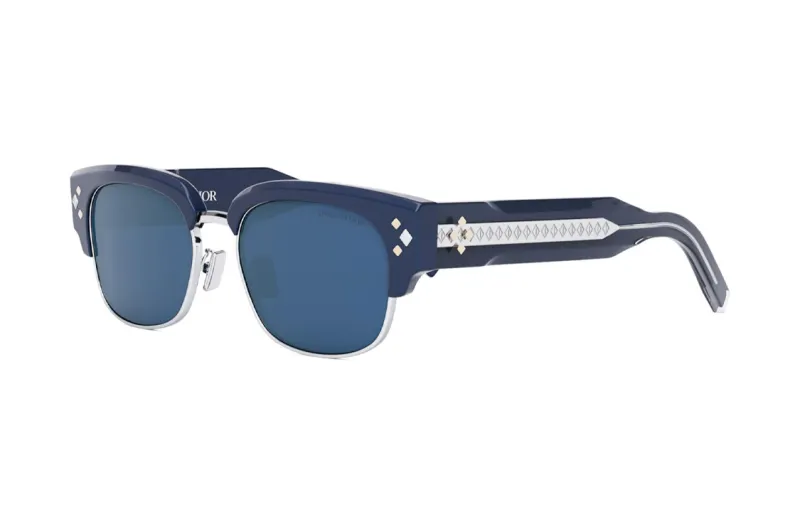 DIOR Acetate Butterfly Sunglasses Men's Blue