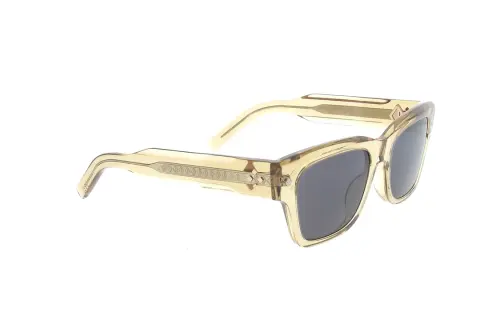 DIOR Acetate Irregular Shape Sunglasses Unisex Beige