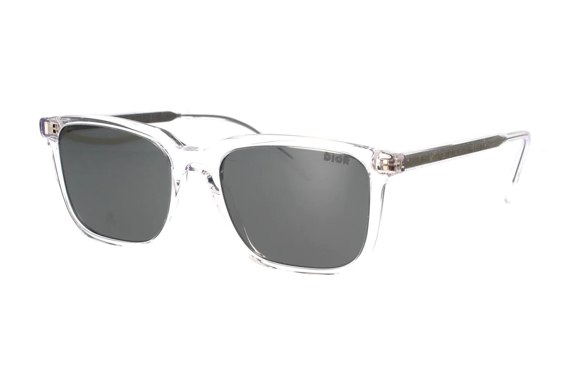 DIOR Acetate Rectangular Sunglasses Women's Transparent