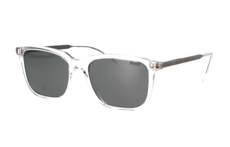 DIOR Acetate Rectangular Sunglasses Women's Transparent