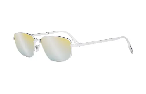 DIOR Metal Irregular Shape Sunglasses Men's Silver