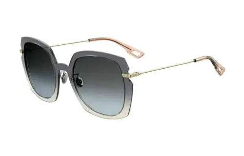 DIOR Acetate Irregular Shape Sunglasses Women's Gray