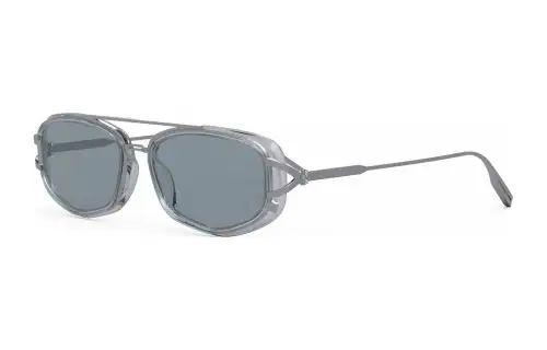 DIOR Irregular Shape Sunglasses Unisex Gray