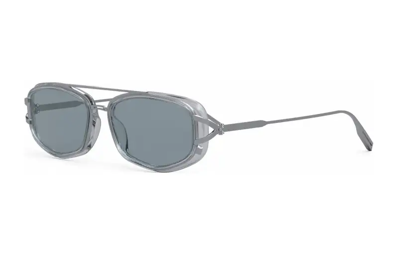 DIOR Irregular Shape Sunglasses Unisex Gray