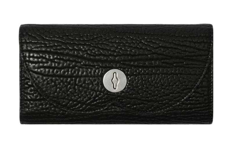 Burberry Full grain Calf Leather Wallet Women's Black