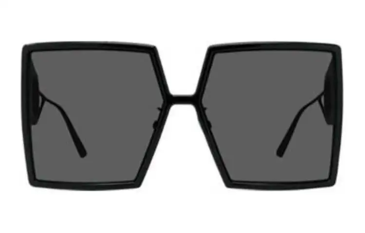 DIOR Square Sunglasses Women's Black