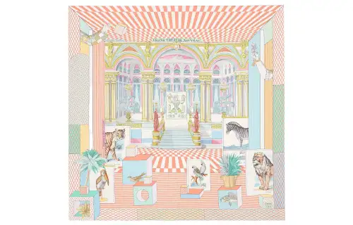 HERMES Scarves Women's Apricot Yellow