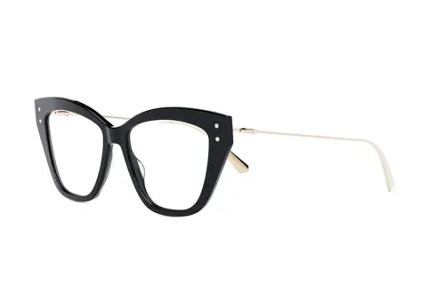 DIOR Metal Cat Eye Eyeglass Frames Men's Black