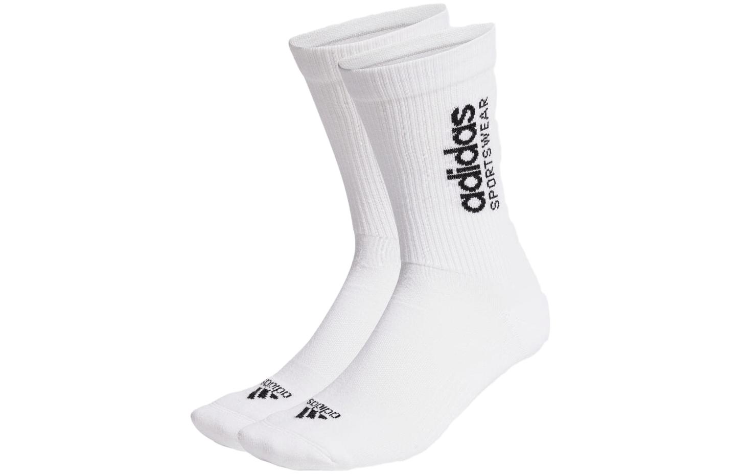 Adidas Crew Socks Unisex 2 Pack White