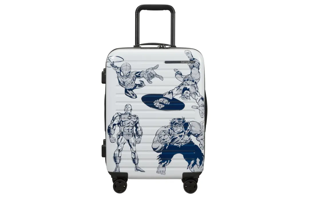 SAMSONITE Disney, Collaboration STACKD Polycarbonate Suitcase Luggage 20 Inch Kids' White
