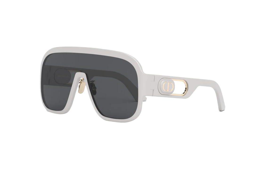 DIOR Injection Molded Irregular Shape Sunglasses Women's Gray