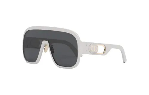 DIOR Injection Molded Irregular Shape Sunglasses Women's Gray