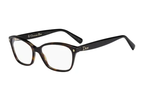 DIOR Acetate Irregular Shape Eyeglass Frames Women's Tortoiseshell