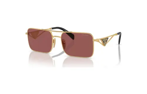 PRADA Metal Rectangular Sunglasses Women's Gold