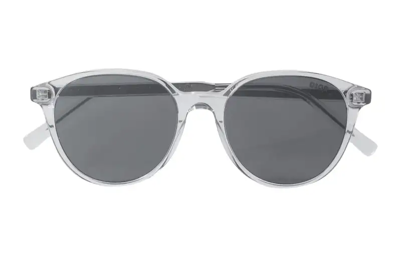 DIOR Irregular Shape Sunglasses Men's Transparent