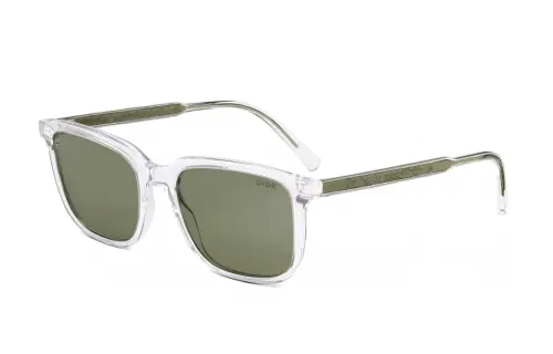 DIOR Acetate Square Sunglasses Women's Transparent
