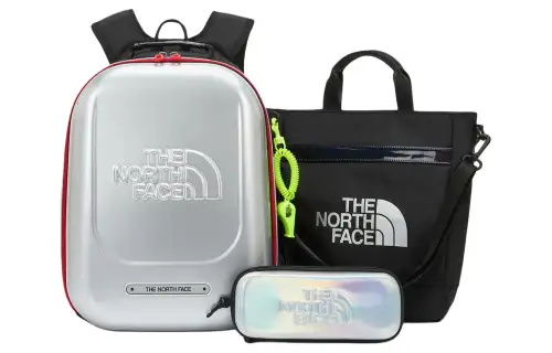 THE NORTH FACE Backpack, Outdoor Bag Nylon Silver Men's