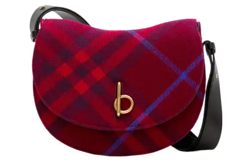 Burberry Wool Shoulder Bag, Crossbody Bag Medium Women's Crimson