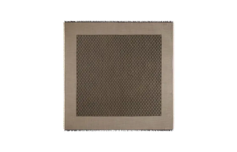 GUCCI Gg Jacquard Fringed Scarf