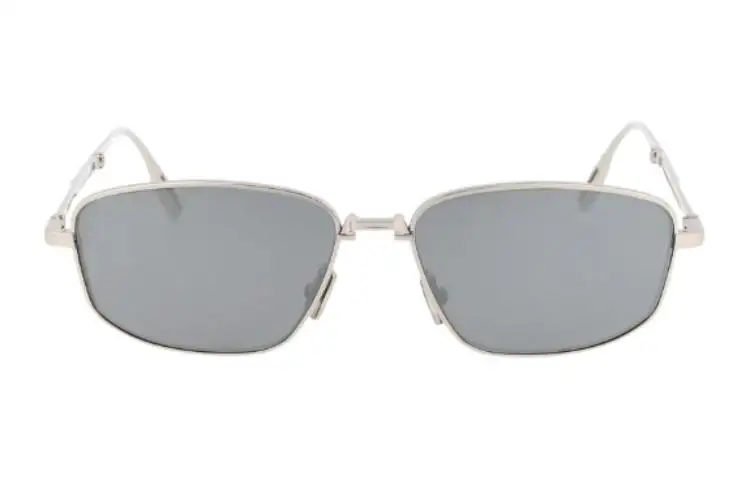 DIOR Rectangular Sunglasses Men's Silver