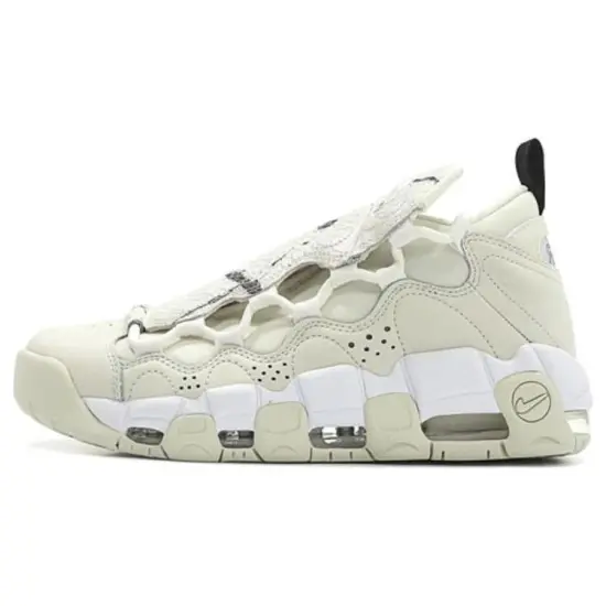 Nike Air More Money Vintage Basketball Shoes Women's Low-top Grey/white