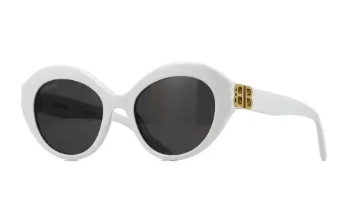 Balenciaga Cat Eye Sunglasses Women's White