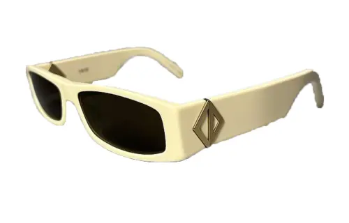DIOR Irregular Shape Sunglasses Women's Yellow
