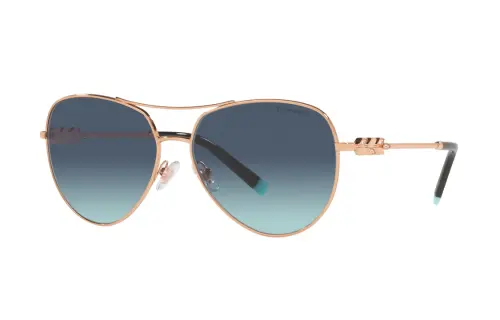 TIFFANY & CO. Metal Aviator Sunglasses Women's Gold