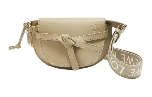 LOEWE Soft Cow Leather Bowknot Bag, Shoulder Bag, Crossbody Bag Mini Women's Clay Green