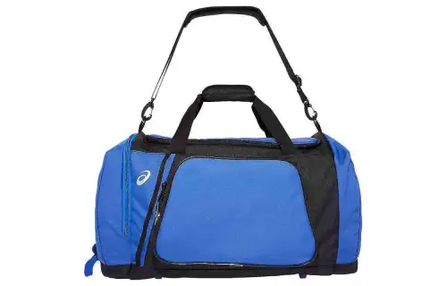 Asics Polyester Handbag, Shoulder Bag, Crossbody Bag, Travel Bag Unisex Blue & Black