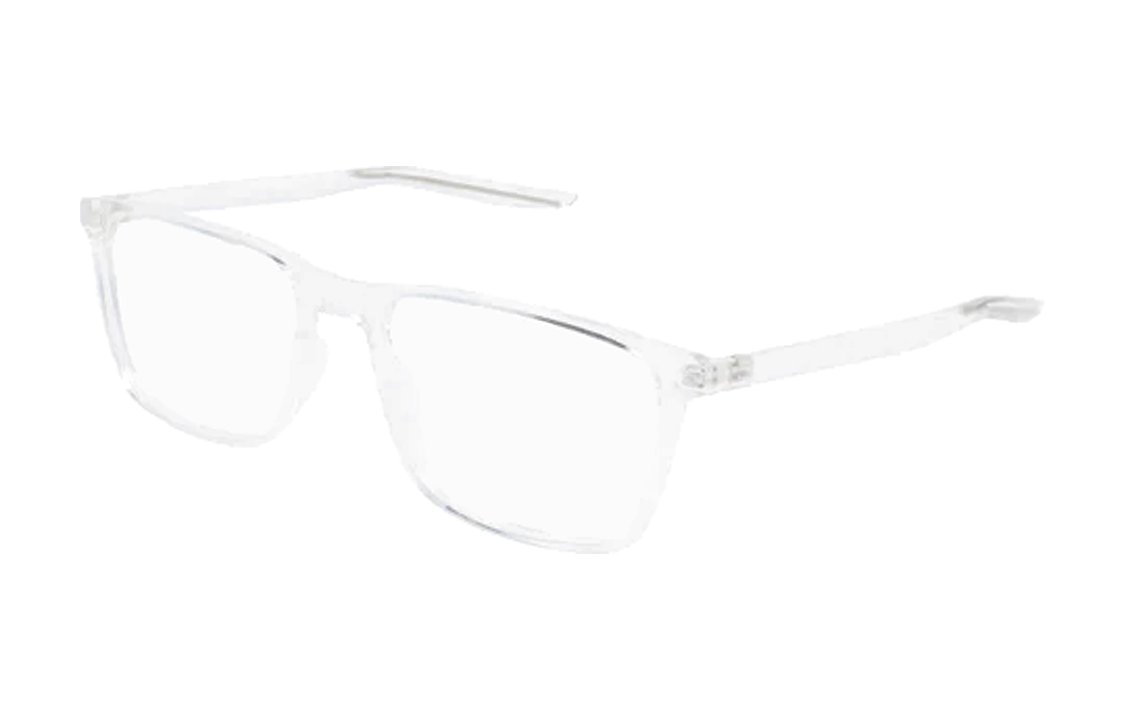 Nike Plastic Irregular Shape Eyeglass Frames Unisex Transparent