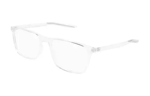 Nike Plastic Irregular Shape Eyeglass Frames Unisex Transparent