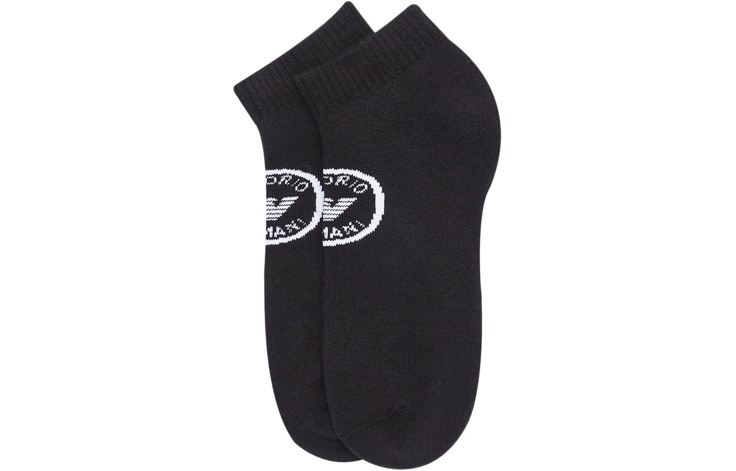 EMPORIO ARMANI FW23 Ankle Socks Men’s 2 Pack Black