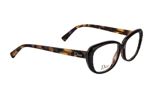 DIOR Acetate Cat Eye Eyeglass Frames Women's Tortoiseshell