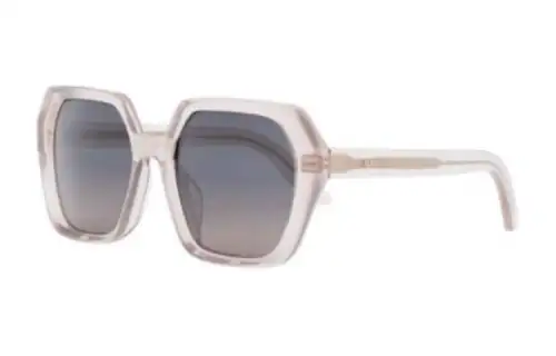 DIOR Acetate Irregular Shape Sunglasses Women's Pink