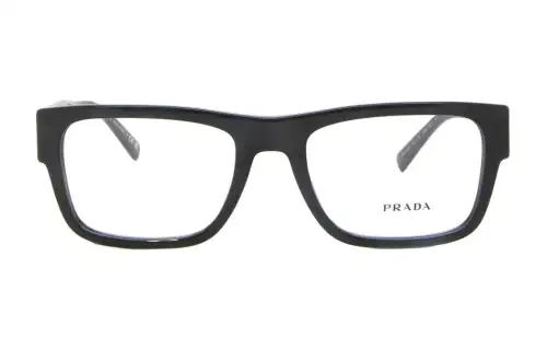 PRADA Plastic Rectangular Eyeglass Frames Women's Black