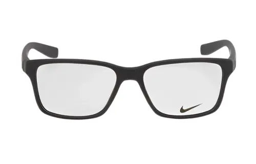 Nike Plastic Irregular Shape Eyeglass Frames Men's Black
