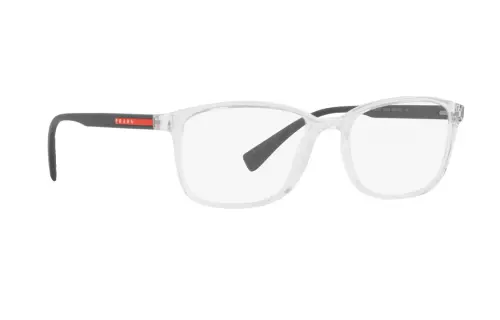 PRADA Metal Alloy Square Eyeglass Frames Men's Black