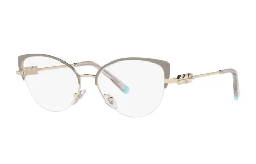 TIFFANY & CO. Metal Cat Eye Eyeglass Frames Women's Gold