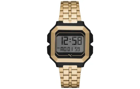 PUMA Wrist Watches Quartz Movement Stainless Steel Strap 45mm Gray Dial Men's Watches ['50', 149262]m Waterproof
