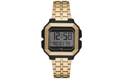 PUMA Wrist Watches Quartz Movement Stainless Steel Strap 45mm Gray Dial Men's Watches ['50', 149262]m Waterproof