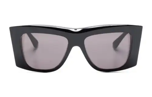 Bottega Veneta Irregular Shape Sunglasses Women's Black