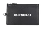 Balenciaga Cow Leather Wallet Unisex Black